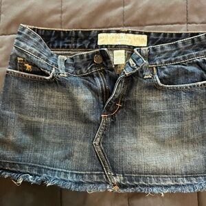 Y2K Abercrombie and Fitch Denim Micro-Mini